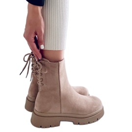 Bottes en daim Bobbie L.KHAKI beige