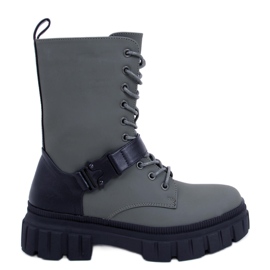 BM Bottines plates à lacets Kieran Green vert BM Bottines plates à lacets Kieran Green vert