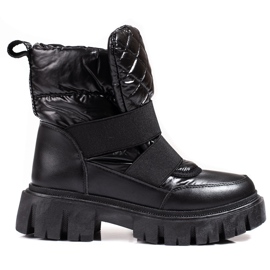 Bottes de neige Shelovet pour femmes noir