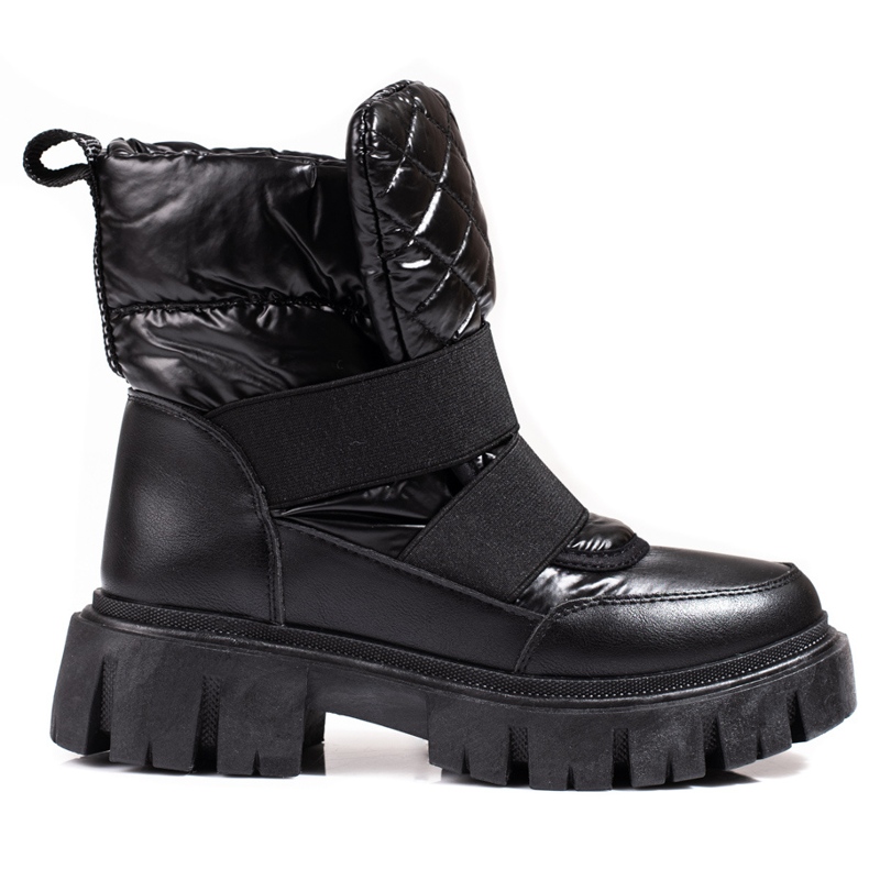 Bottes de neige Shelovet pour femmes noir le noir