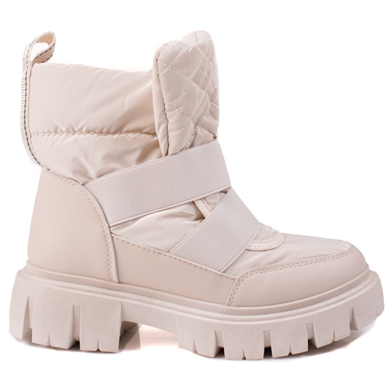 Bottes de neige beiges Shelovet pour femmes