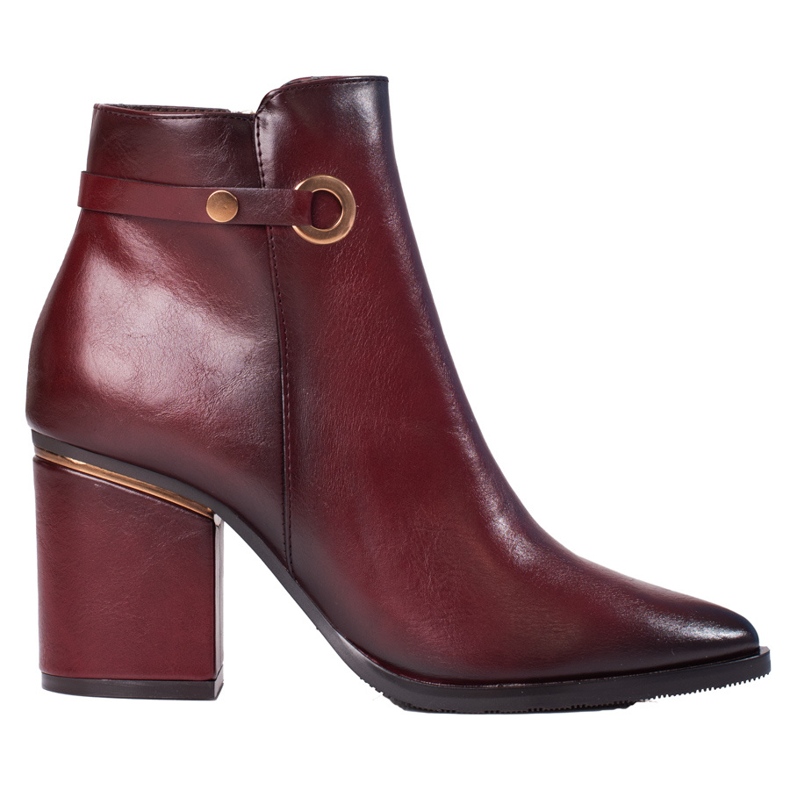 W. Potocki Bottes bordeaux femme Shelovet sur le poteau rouge W. Potocki Bottes bordeaux femme Shelovet sur le poteau rouge
