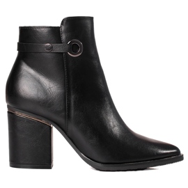 W. Potocki Bottes pour femmes Potocki sur un poteau noir le noir