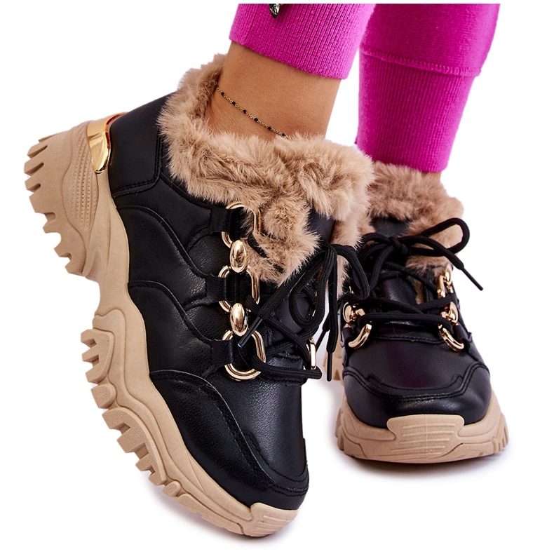 PM1 Chaussures de sport isolées pour femme à lacets Noir Beige Kerberos le noir