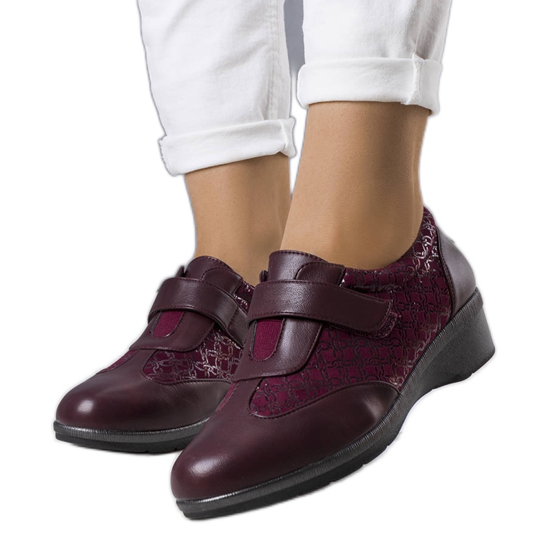 BM Brogues marron d'Ettes rouge