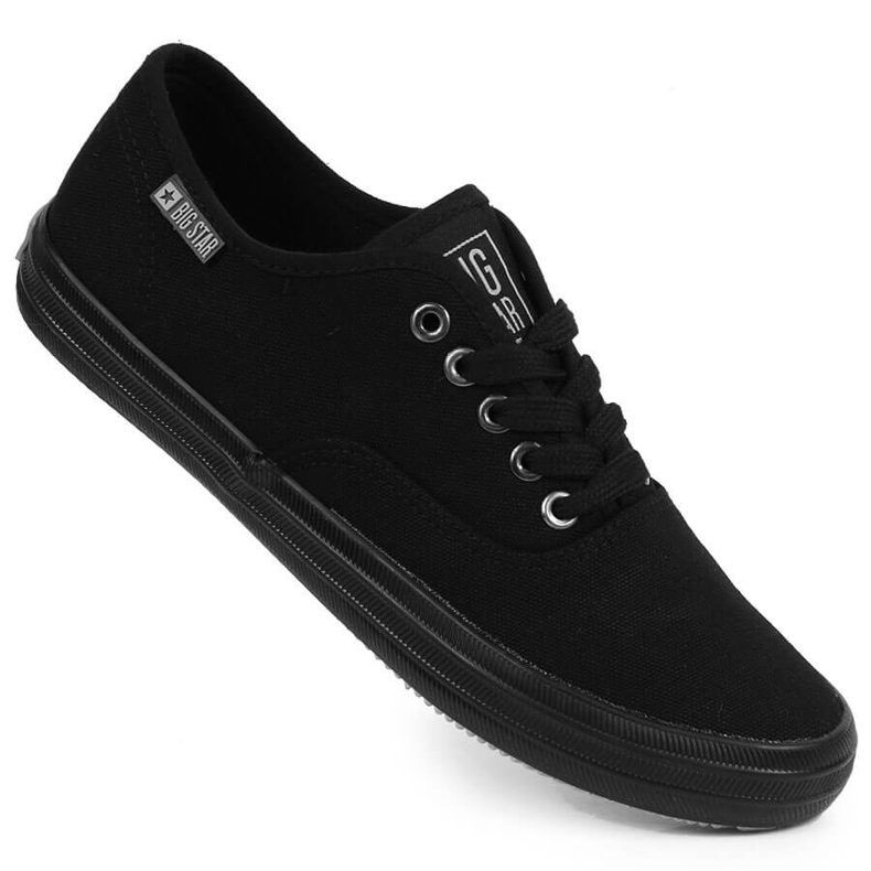 Baskets textile tout noir Big Star JJ274261 le noir