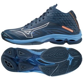 Chaussures Mizuno Wave Lighting Z7 Mid M V1GA225021 bleu marin bleu