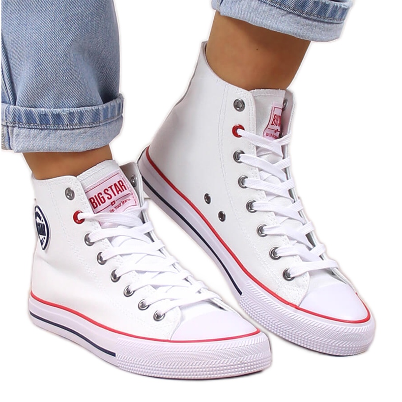 Baskets montantes blanches Big Star T274026