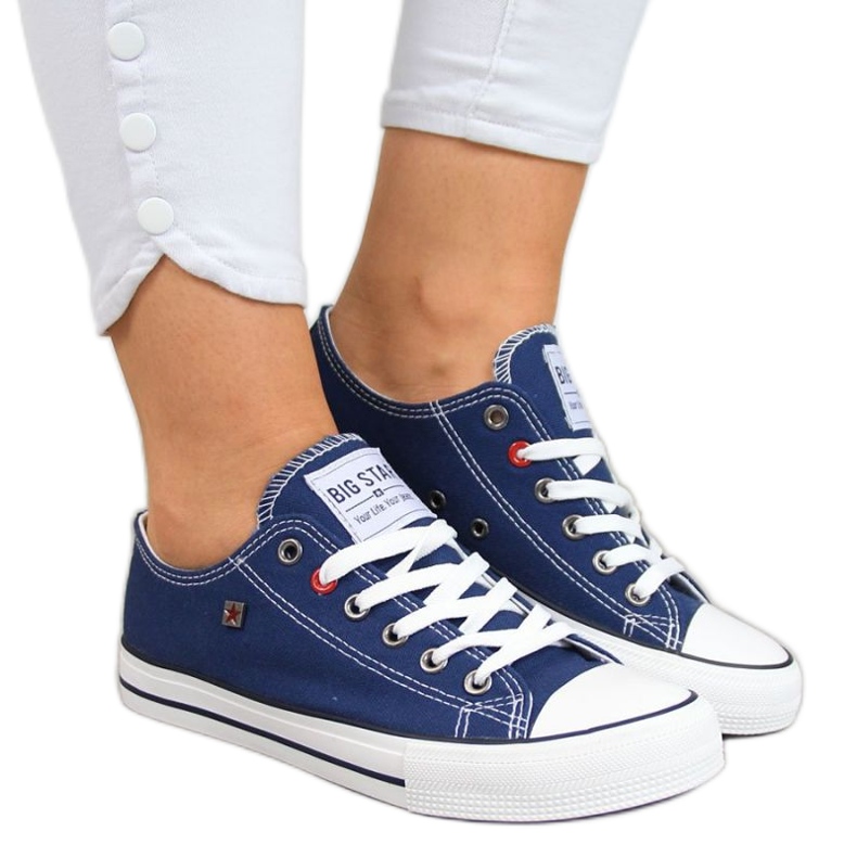 Chaussures, baskets Big Star W T274021 INT343 bleu marin