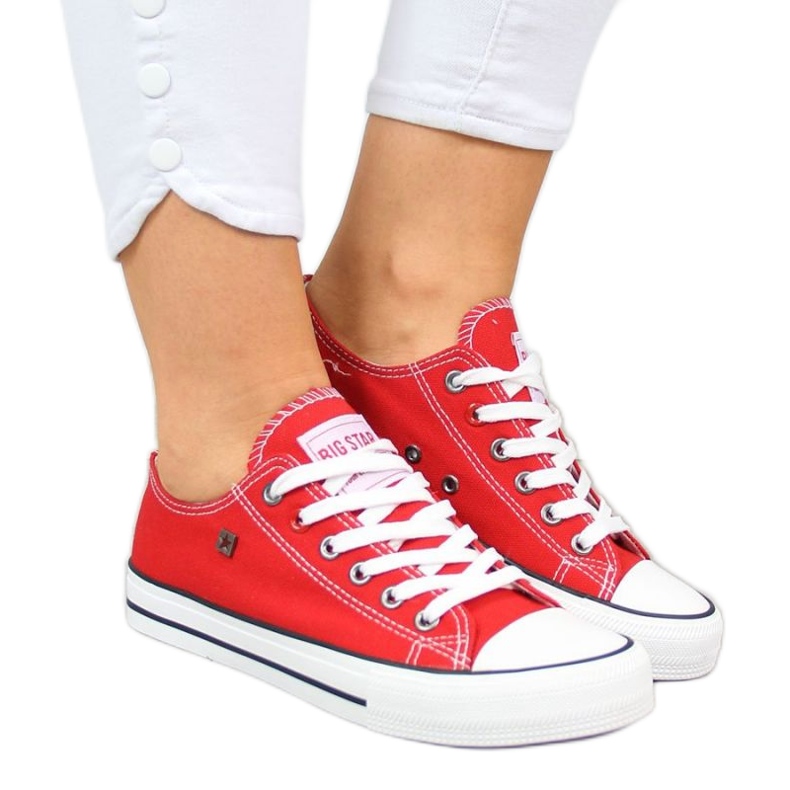 Chaussures, baskets Big Star W T274020 INT510 rouge