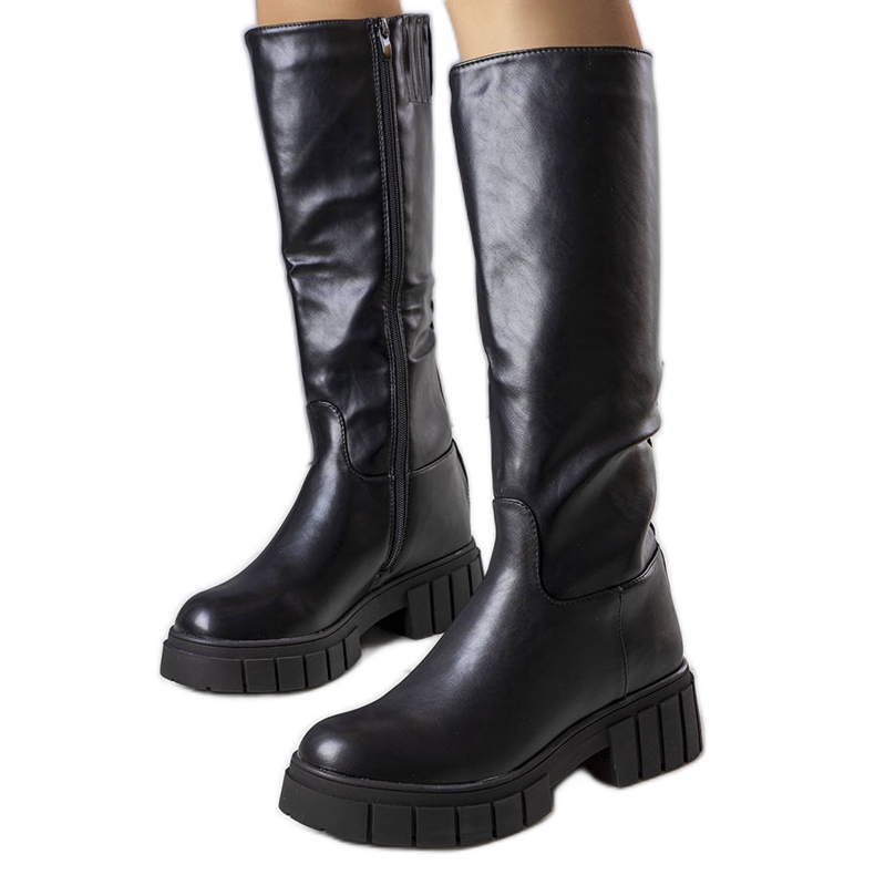 BM Bottes isolées noires de Plaisi le noir