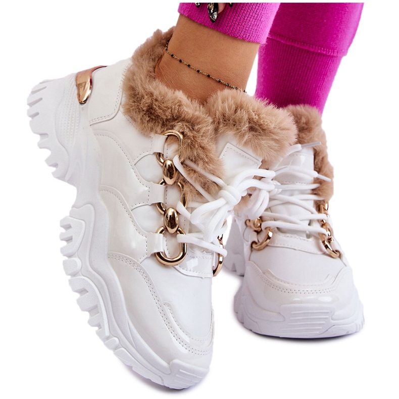 PM1 Chaussures de sport isolées pour femmes à lacets blanches Kerberos