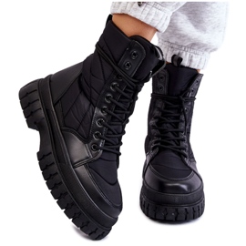 PA1 Bottes pour femmes à lacets chauffants Noir Ariadna le noir