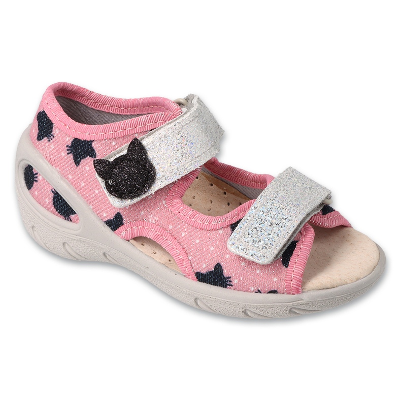 Befado chaussures pour enfants pu 065P174 le noir rose argent