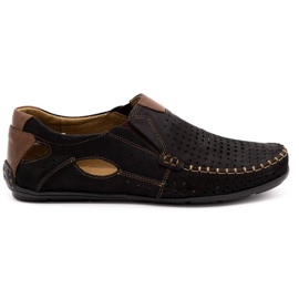 Olivier Mocassin homme noir 901 chaussures d'été le noir