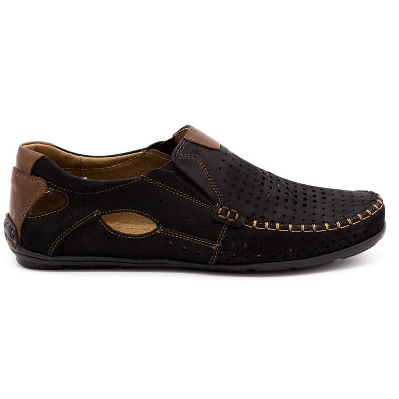 Olivier Mocassin homme noir 901 chaussures d'été le noir