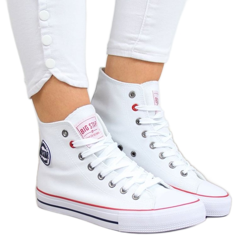 Chaussures, baskets Big Star W T274026 INT345 blanche Chaussures, baskets Big Star W T274026 INT345 blanche
