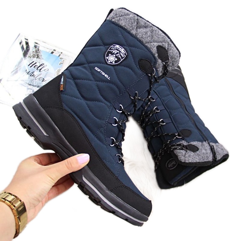 Bottes de neige imperméables American Club W AM516C bleu