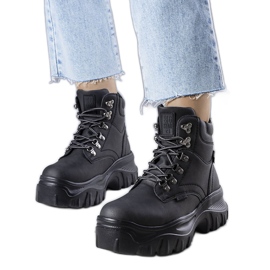 Bottes noires Big Star KK274368