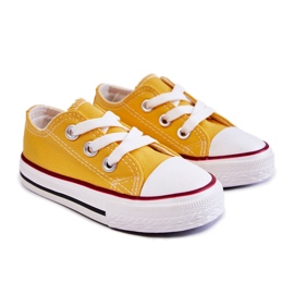 Baskets classiques jaunes Filemon pour enfants