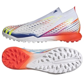 Chaussures de football Adidas Predator Edge.1 Tf M GZ6101 multicolore blanche Chaussures de football Adidas Predator Edge.1 Tf M GZ6101 multicolore blanche