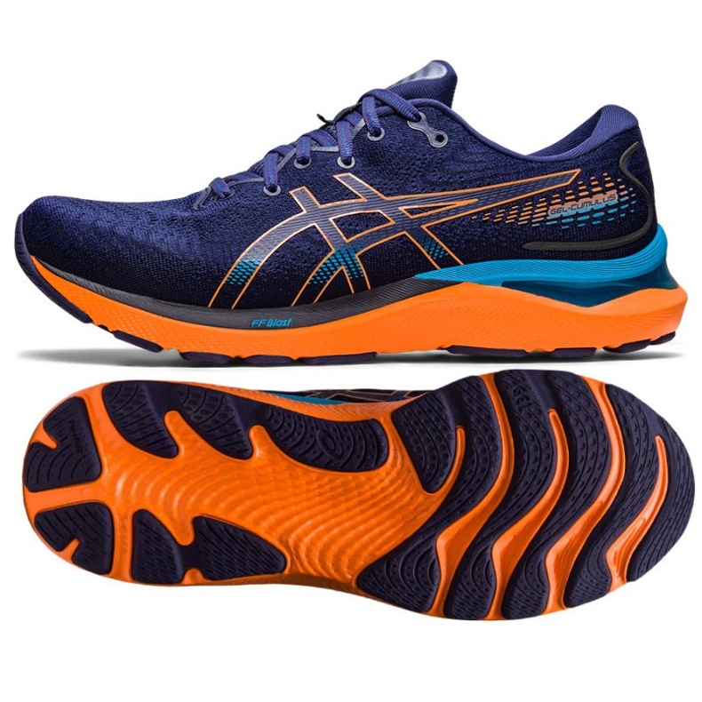 Asics Gel Cumulus 24 M 1011B366 402 chaussures de course bleu