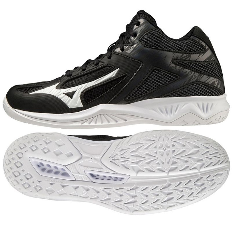 Chaussures de volley-ball Mizuno Thunder Blade 3 Mid V1GA217501 le noir le noir