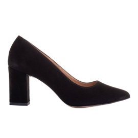 Marco Shoes Escarpins en daim le noir Marco Shoes Escarpins en daim le noir