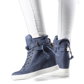 BM Baskets compensées bleues