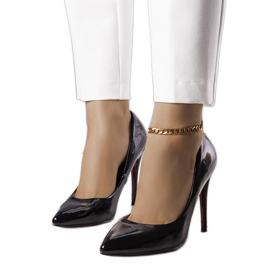 PA1 Escarpins laqués noirs Zayd