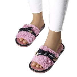 BM Pantoufles roses avec un noeud de Peter BM Pantoufles roses avec un noeud de Peter