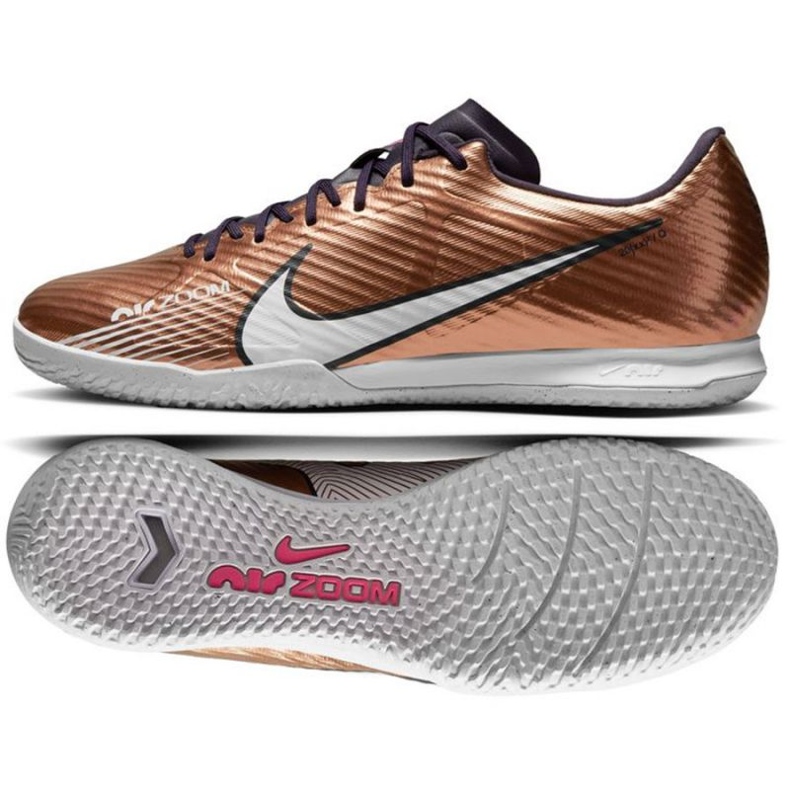 Nike Zoom Mercurial Vapor 15 Academy Qatar Ic M DR5947 810 chaussures de football d'or d'or