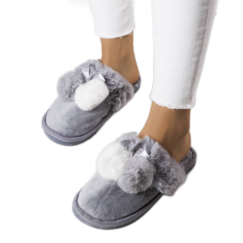 BM Chaussons Bonnet Gris