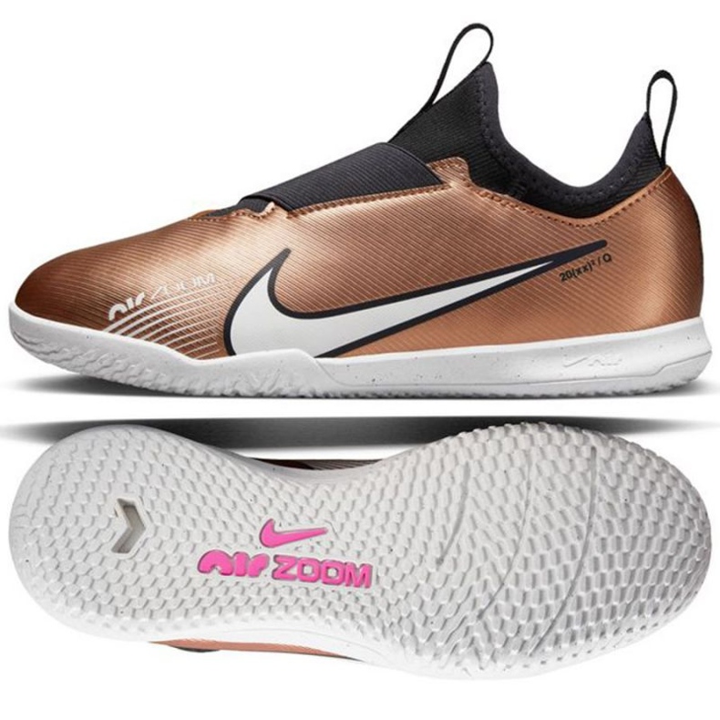 Chaussures de football Nike Zoom Mercurial Vapor 15 Academy Qatar Ic Jr DR6049 810 brun d'or