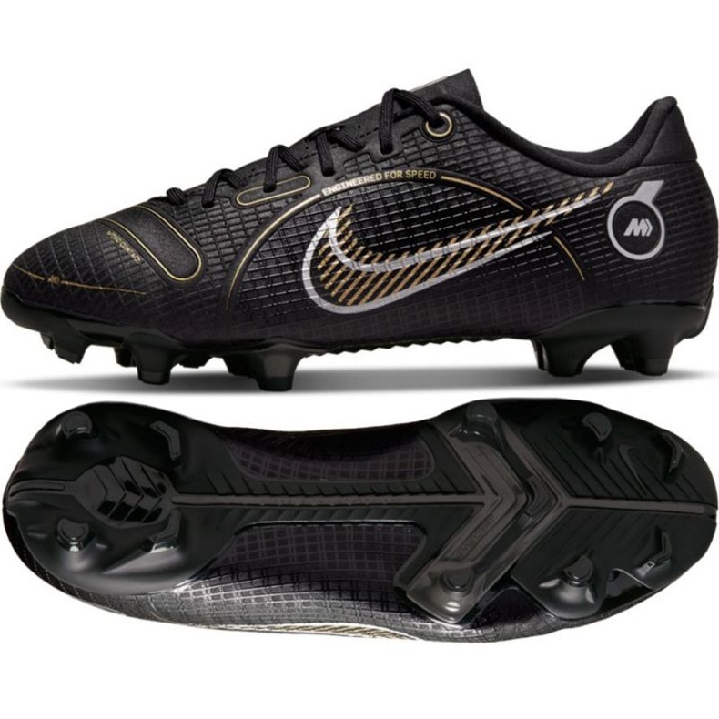 Chaussures de football Nike Mercurial Vapor 14 Academy FG/MG Jr DJ2856 007 le noir le noir Chaussures de football Nike Mercurial Vapor 14 Academy FG/MG Jr DJ2856 007 le noir le noir