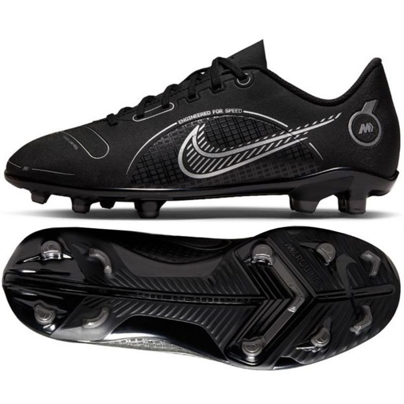 Chaussures de football Nike Mercurial Vapor 14 Club FG/MG Jr DJ2895 007 le noir le noir