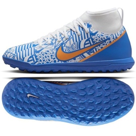 Nike Zoom Mercurial Superfly 9 CR7 Tf Jr DQ5330 182 chaussures de football multicolore bleu