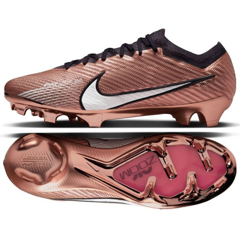 Nike Zoom Mercurial Vapor 15 Elite Qatar Fg M DR5934 810 chaussures de football brun beiges et marrons