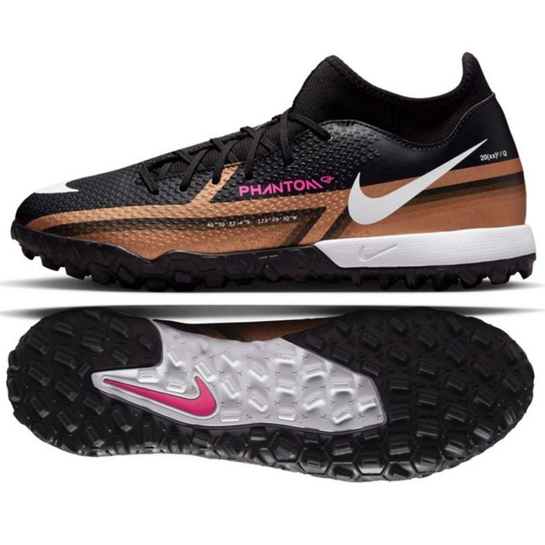 Chaussures de football Nike Phantom GT2 Academy Qatar Dynamic Fit Tf M DR5966 810 marron noir le noir Chaussures de football Nike Phantom GT2 Academy Qatar Dynamic Fit Tf M DR5966 810 marron noir le noir