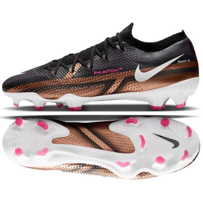 Nike Phantom GT2 Pro Qatar Fg M DR5959 810 chaussures de football marron noir le noir