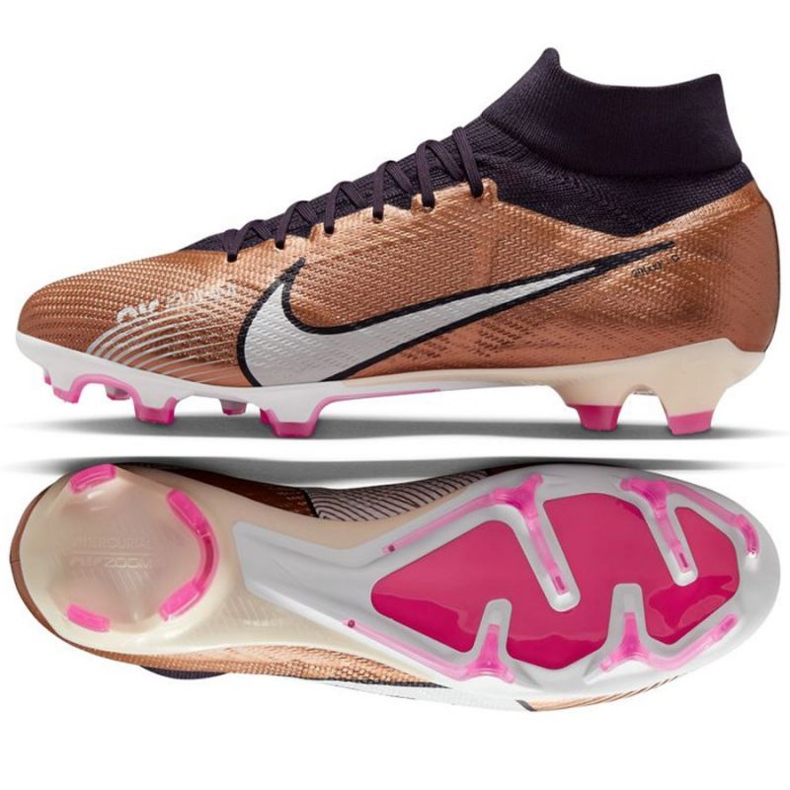 Nike Zoom Mercurial Superfly 9 Pro Qatar Fg M DR5939 810 chaussures de football brun d'or Nike Zoom Mercurial Superfly 9 Pro Qatar Fg M DR5939 810 chaussures de football brun d'or