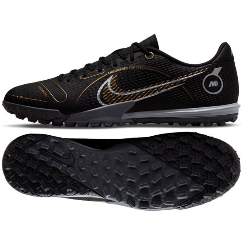 Chaussures de football Nike Mercurial Vapor 14 Academy Tf M DJ2879 007 le noir le noir