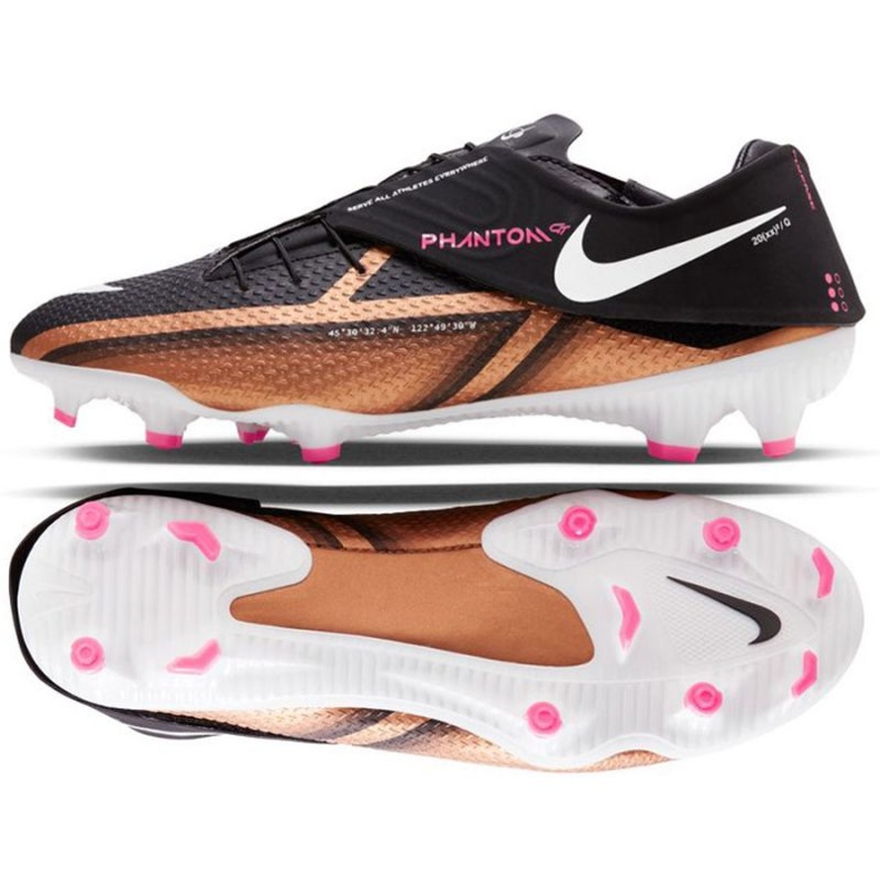 Chaussures de football Nike Phantom GT2 Academy Qatar FlyEase Fit FG/MG M DR5962 810 marron noir beiges et marrons