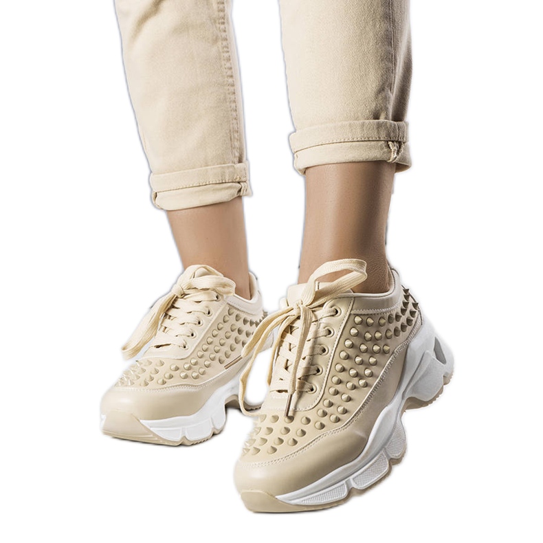 BM Baskets beiges femme Suzeta