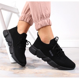 Chaussures de sport noires pour femmes Big Star JJ274269 le noir Chaussures de sport noires pour femmes Big Star JJ274269 le noir