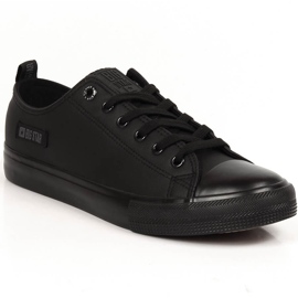 Baskets noires en cuir écologique pour hommes Big Star KK174009