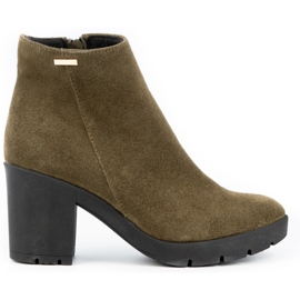 Olivier Bottes isolées en suède pour femmes Riva en vert Olivier Bottes isolées en suède pour femmes Riva en vert