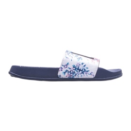 Chaussons Big Star W DD274A257 blanche bleu marin multicolore