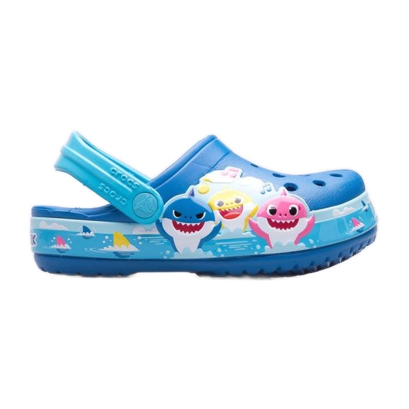 Crocs Fl Babyshark Band Sabot T Jr 207066-4JL bleu