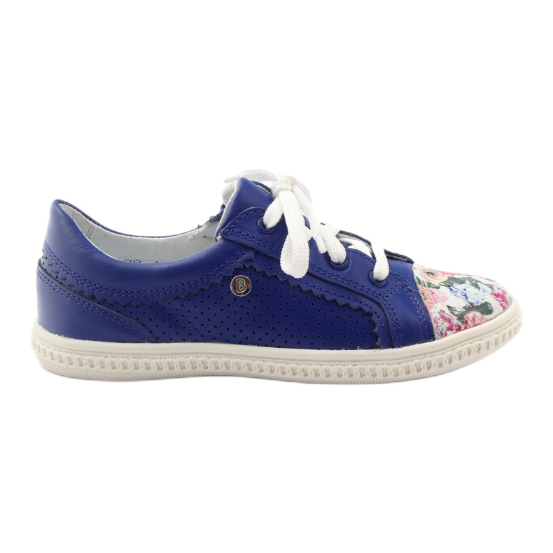 Chaussures fille fleurs Bartek 15524 bleu